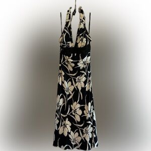 100% silk strapless slinky party dress.